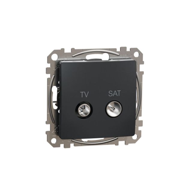 Sedna Design & Elements Terminal Socket TV/SAT 4DB Anthracite SDD114471S