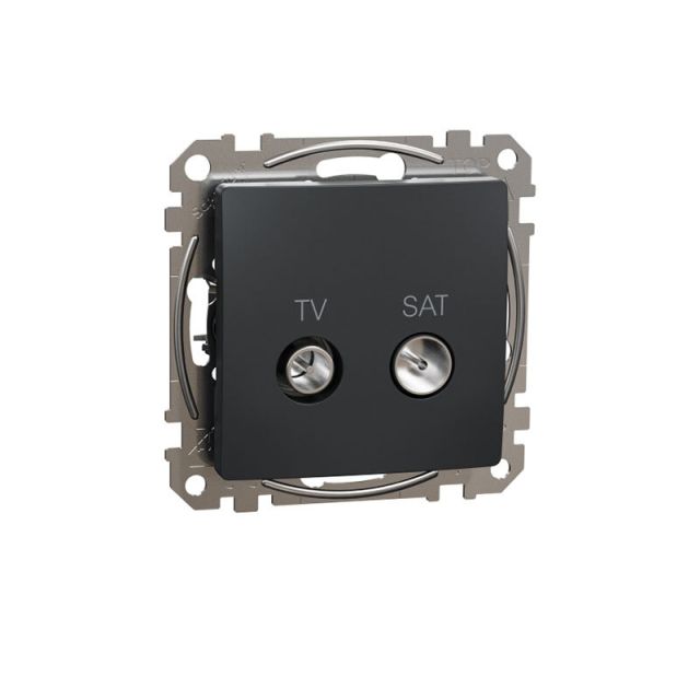 Sedna Design & Elements TV SAT Transit Socket 7DB Anthracite SDD114474S