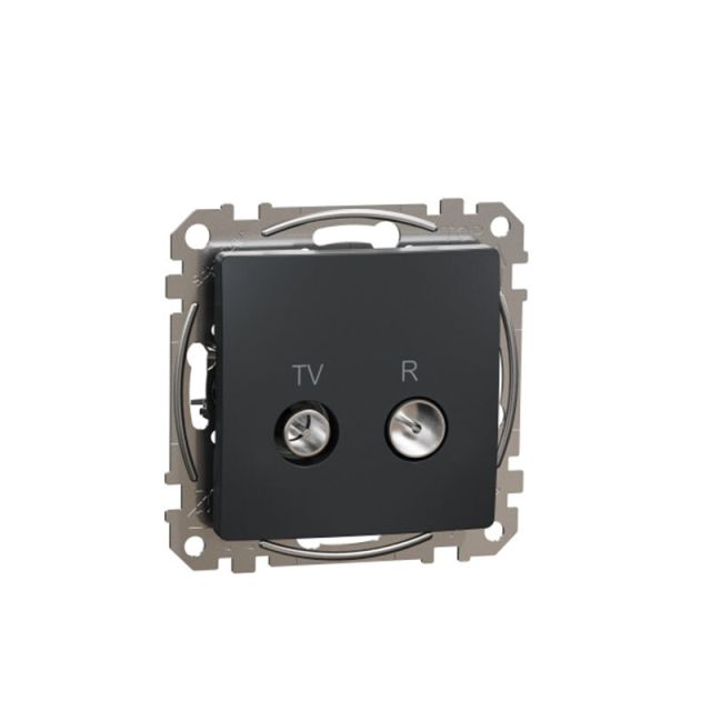 Sedna Design & Elements Transit Socket TV/SAT 10DB Anthracite SDD114478S