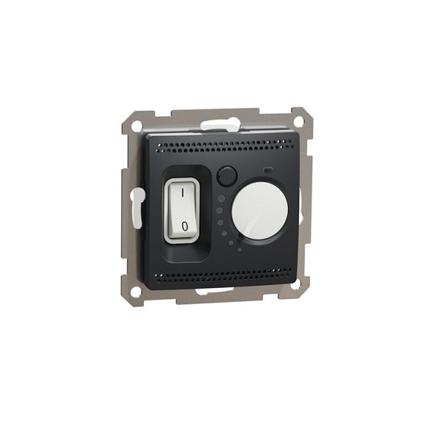 Sedna Design & Elements Θερμοστάτης Ενδοδαπέδιας Θέρμανσης 16A Ανθρακί SDD114507