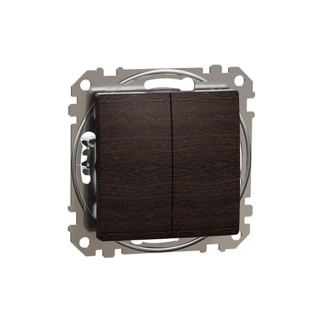 Sedna Design & Elements Double 2-Way Switch Wood Wenge SDD181108