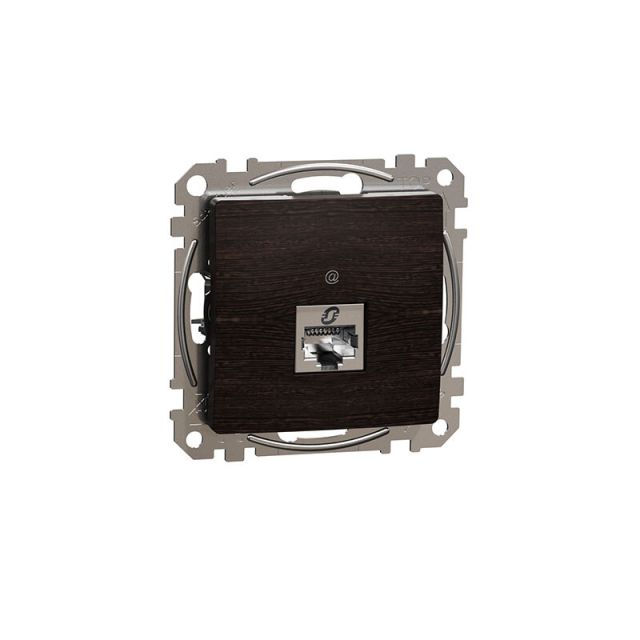 Sedna Design & Elements RJ45 Πρίζα CAT6A STP Ξύλο Wenge SDD181466S