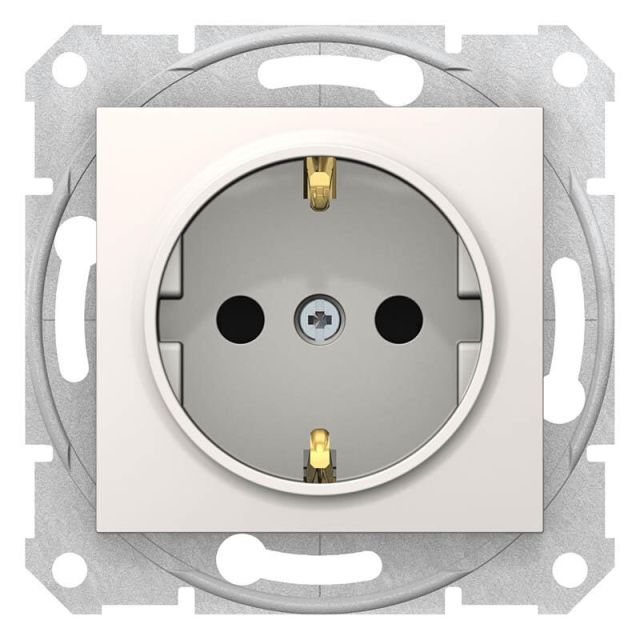 Sedna Πρίζα Σούκο Ασφαλείας Λευκό SDN3000123