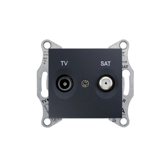 Sedna TV-Sat Intermediate Socket Graphite SDN3401260