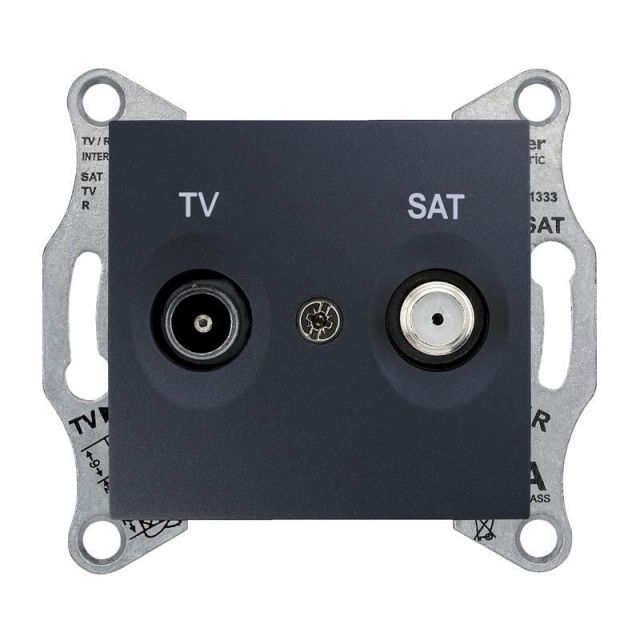 Sedna TV/SAT Intermediate Socket Graphite SDN3401970