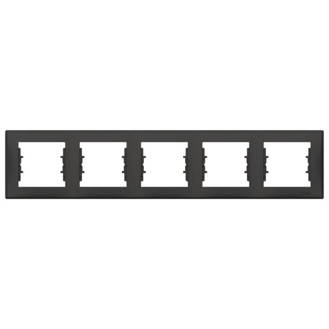 Sedna Frame 5 Gangs Horizontal Anthracite SDN5800931