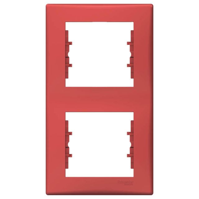 Sedna Frame 2 Gang Vertical Red SDN5801141