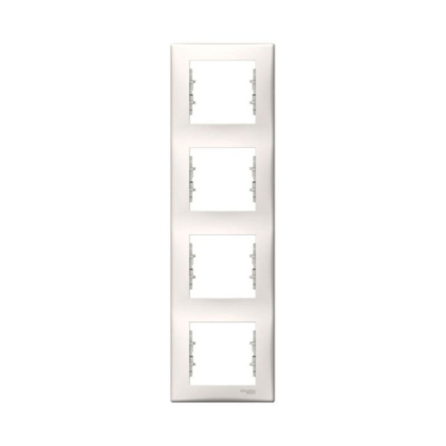 Sedna Frame 4 Gang Vertical White SDN5802023