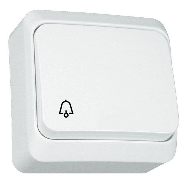 Prima Μπουτόν με Σύμβολο Κουδούνι Λευκό WDE001012